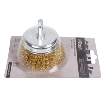 NTools Wire Brush 75C - Szczotka druciana trzpień hex 1/4" czołowa d 75 mm (3)