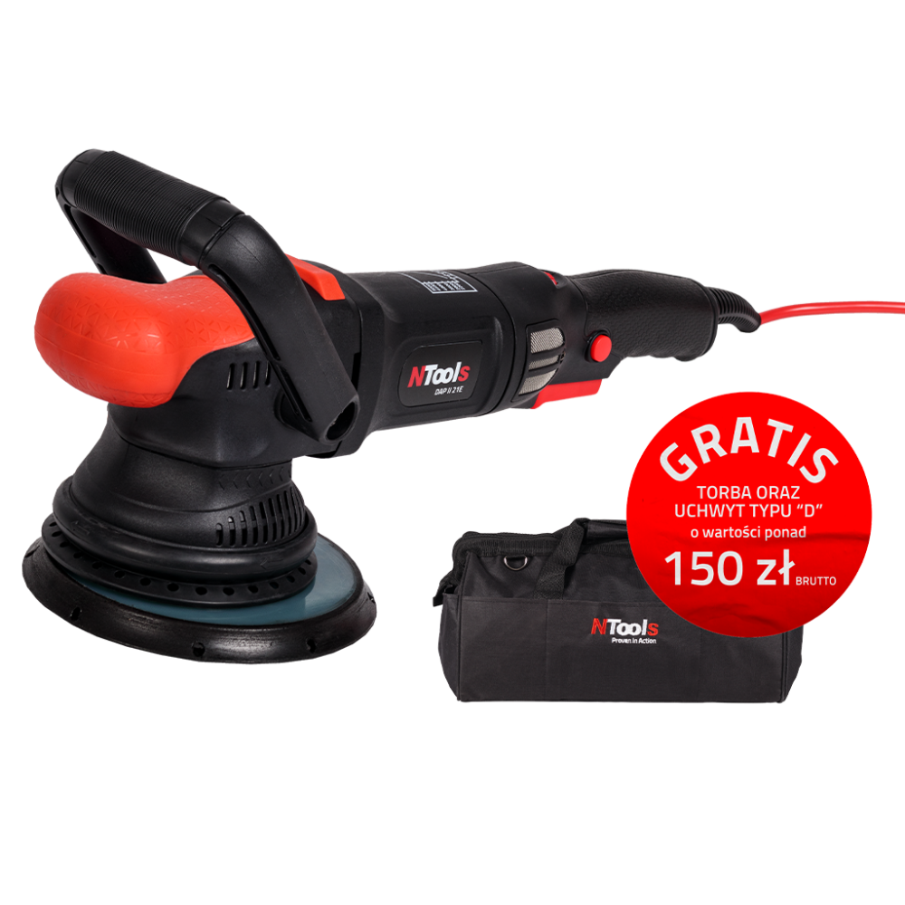 NTools DAP II 21E - Polerka elektryczna typu Dual Action o skoku 21 mm Skok 21mm 2200-5000 RPM 2 6kg(1)