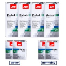 APP Klarlack Glosser 2:1+ Harter - Utwardzacz do lakieru akrylowego 4x5L lak+2x2 5L utw.nor.+2x2 5L utw.woln 30L