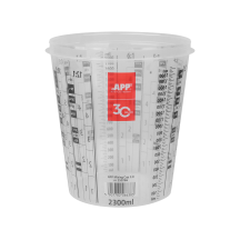 APP Mixing Cup 2.0 - Kubek do mieszania farb i lakierów transparentny 2300/1900ml (op.20szt)(1)