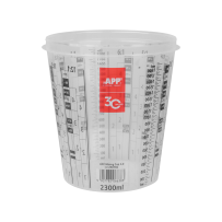 APP Mixing Cup 2.0 - Kubek do mieszania farb i lakierów transparentny 2300/1900ml (op.20szt)(1)
