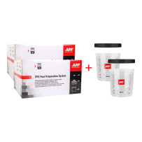 APP FPS Fast Preparation System SET - Zestaw kubków miękkich i kubków twardych z podziałką 400ml op (100szt)(1)