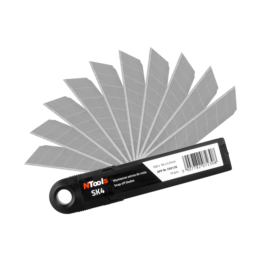 NTools SK4 - NTools SK4 - Wymienne ostrza do noży 100 x 18 x 0 5mm op (10szt)