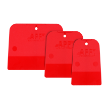 APP STS - Szpachelki z kopolimeru czerwony 5 x 6 x 9cm/7 x 8 x 9cm/12 x 11 x 9cm op (3szt.)