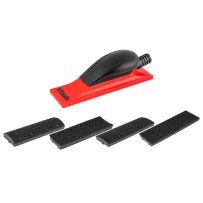 NTools HR P4 198 - Blok szlifierski z 4 wymiennymi płytami i odsysem 70 x 198mm
