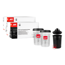 APP FPS Fast Preparation System SET - Zestaw kubków miękkich i kubków twardych z podziałką UV 400 ml op (100szt)