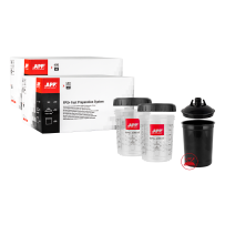 APP FPS Fast Preparation System SET - Zestaw kubków miękkich i kubków twardych z podziałką UV 400 ml op (100szt)