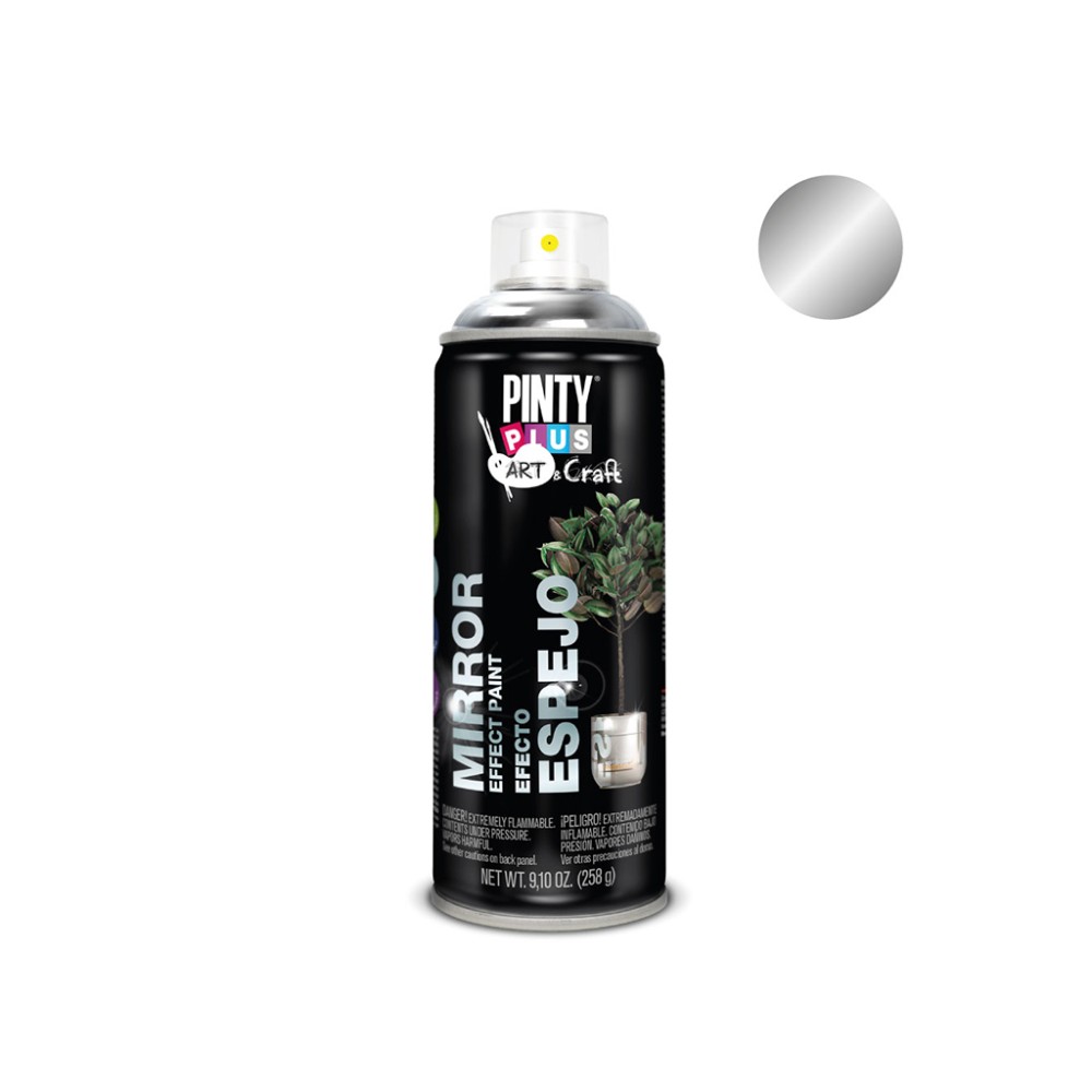 Pintyplus Art MIRROR - Mirror Effect Farba dekoracyjna w spray nadająca efekt lustra 283 400ml