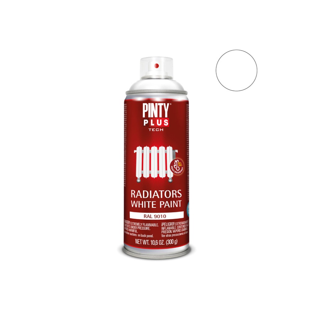 Pintyplus Tech RADIATOR - farba do renowacji kaloryferów spray biały RAL 9010 400 ml