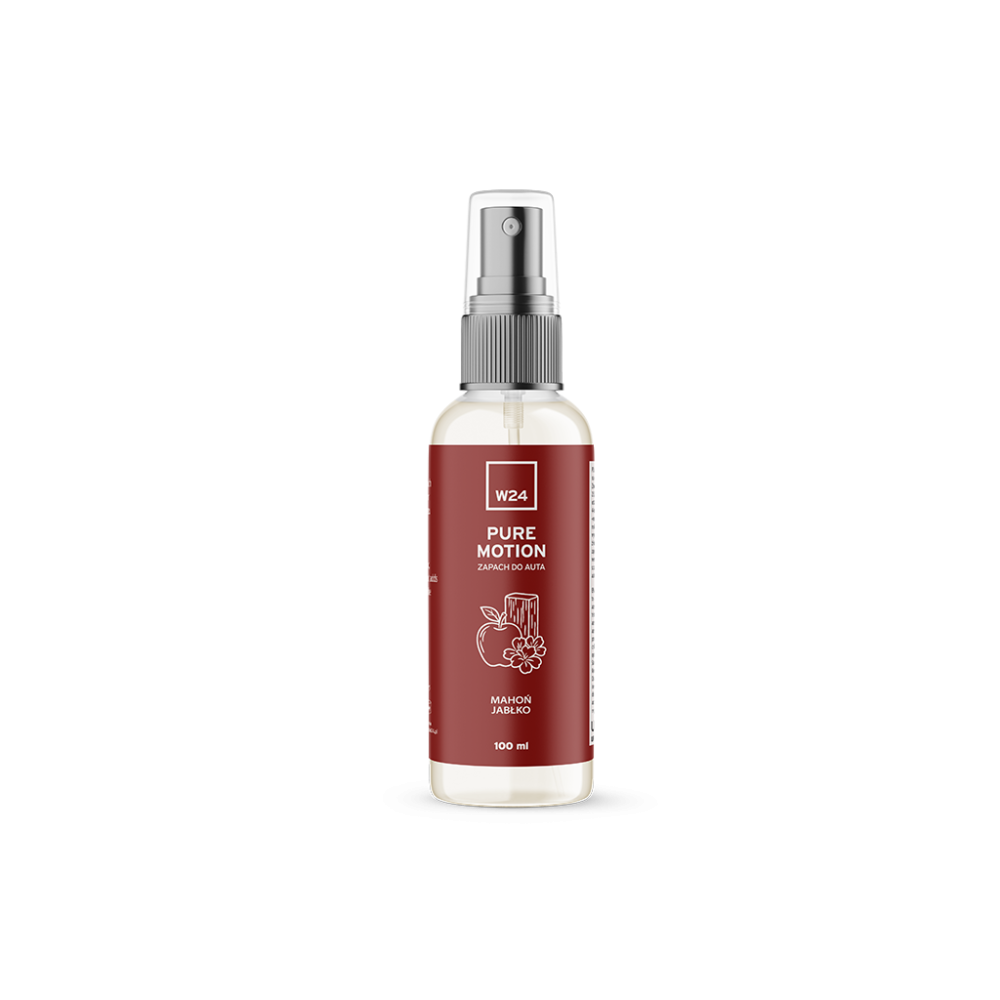W24 Pure Motion - Zapach do Samochodu mahoń jabłko 100 ml