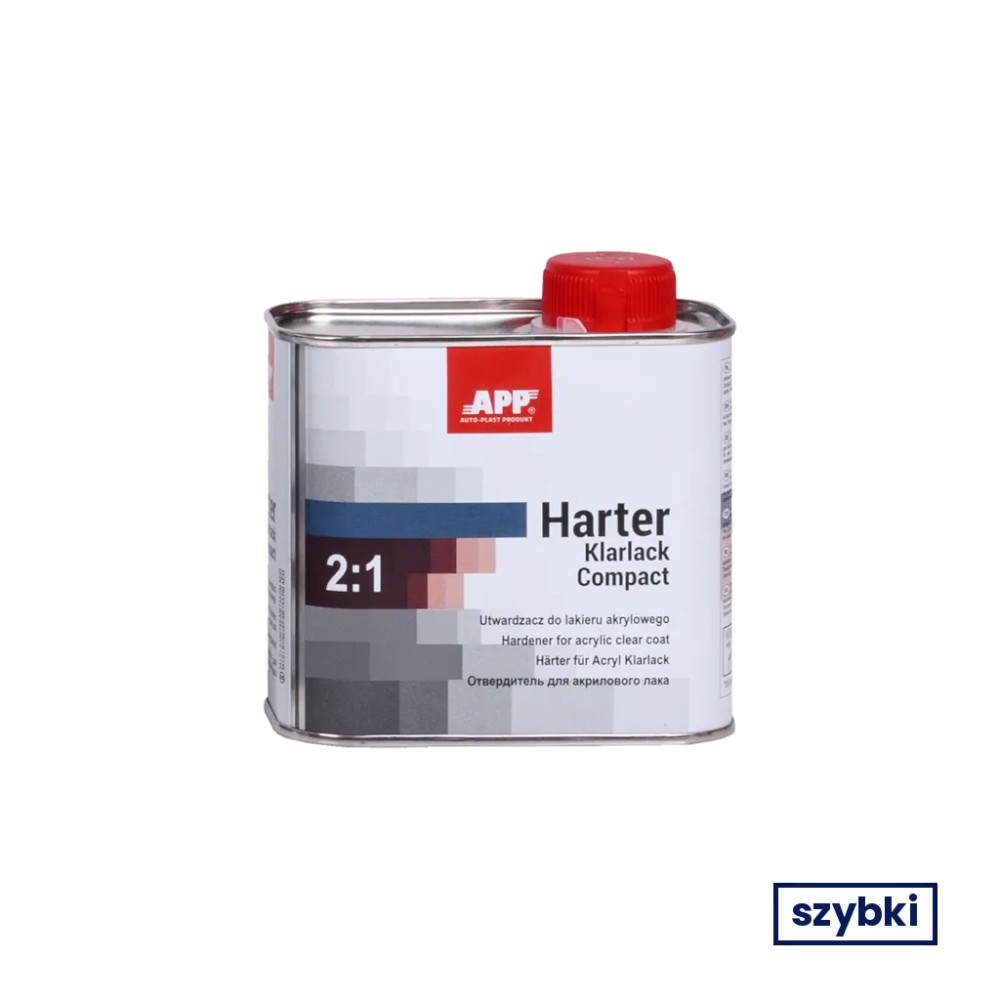 APP Harter Klarlack Compact - Utwardzacz do lakieru akrylowego szybki 0 5L