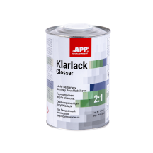 APP Klarlack Glosser 2:1 - Lakier bezbarwny akrylowy dwuskładnikowy bezbarwny 1 0L (1)