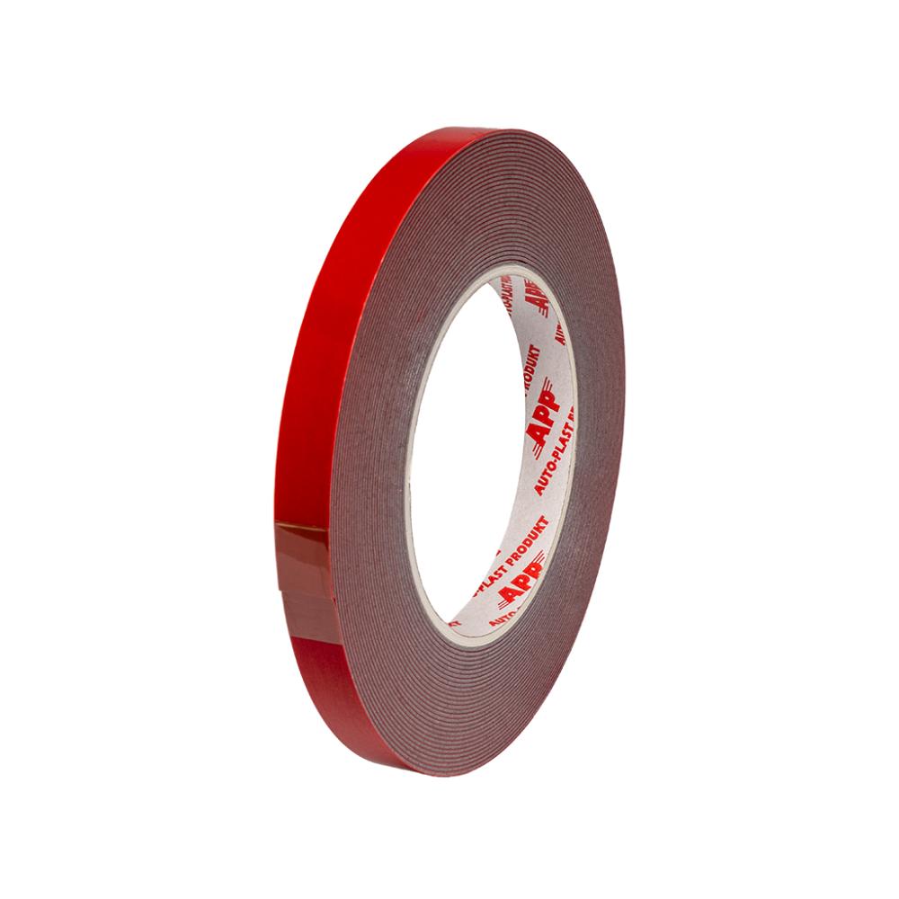 APP Acryl Tape Taśma dwustronnie klejąca akrylowa 12 mm x 5 m Kolor czerwony