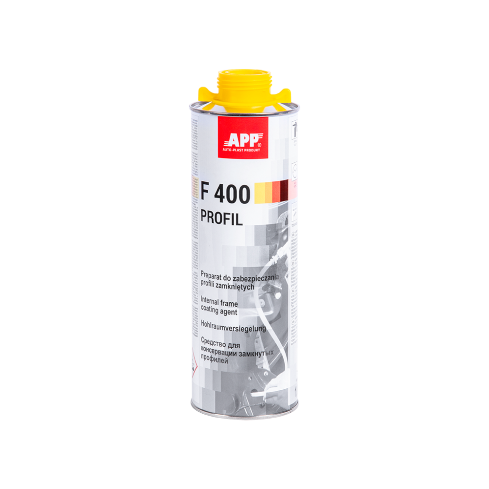 APP F400 Profil Preparat do zabezpieczania profili zamkniętych bursztynowy 1 0L