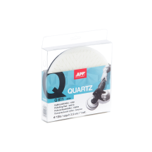 APP QUARTZ Q811 - Gąbki polerskie warstwowe d135 i d160 / h25 otwarto komórkowe białe twarde mocowane na rzep biały d135 h25 (1)