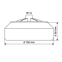 APP M14 Foam Pad - Gąbka polerska Kolor biały twarda M14 d150 h50(3)