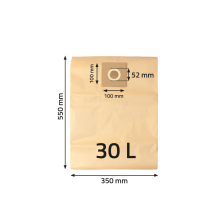 NTools WF 30 - Worek filtracyjny papierowy do VC 30Eco brązowy 30L (2)