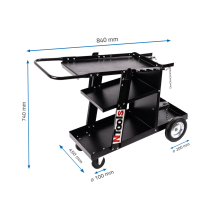 NTools WZ120 - Wózek do urządzeń spawalniczych Udźwig 120kg(2)