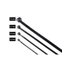 NTools ZIP100 - Opaska nylonowa zaciskowa Kolor czarny 7 5x450mm (op.100szt.)(2)