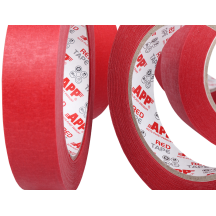 APP Red Tape Taśma maskująca wodoodporna 110°C kolor czerwony 18 mm(5)