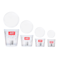 APP Mixing Cup Pro - Przykrywka kubka do mieszania farb i lakierów transparentny 385/300ml 1szt (1)