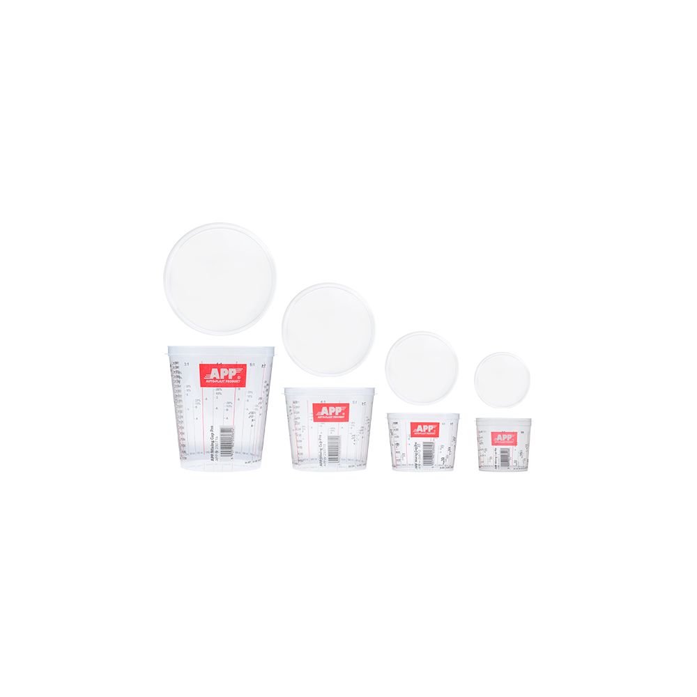 APP Mixing Cup Pro - Przykrywka kubka do mieszania farb i lakierów transparentny 385/300ml 1szt (1)