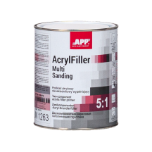 APP AcrylFiller Multi Sanding 5:1 - Podkład akrylowy dwuskładnikowy wypełniający biały 1 0L (1)