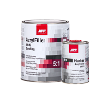 APP AcrylFiller Multi Sanding 5:1 - Podkład akrylowy dwuskładnikowy wypełniający czarny 4 0L (4)