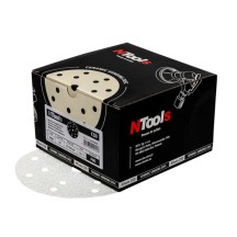 NTools CSD - Ceramiczny krążek ścierny 14+1 otworów P80 Kolor beżowy d150 opak. (50 szt)