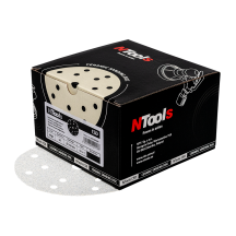 NTools CSD - Ceramiczny krążek ścierny 14+1 otworów P80 Kolor beżowy d150 op. (50 szt)(1)