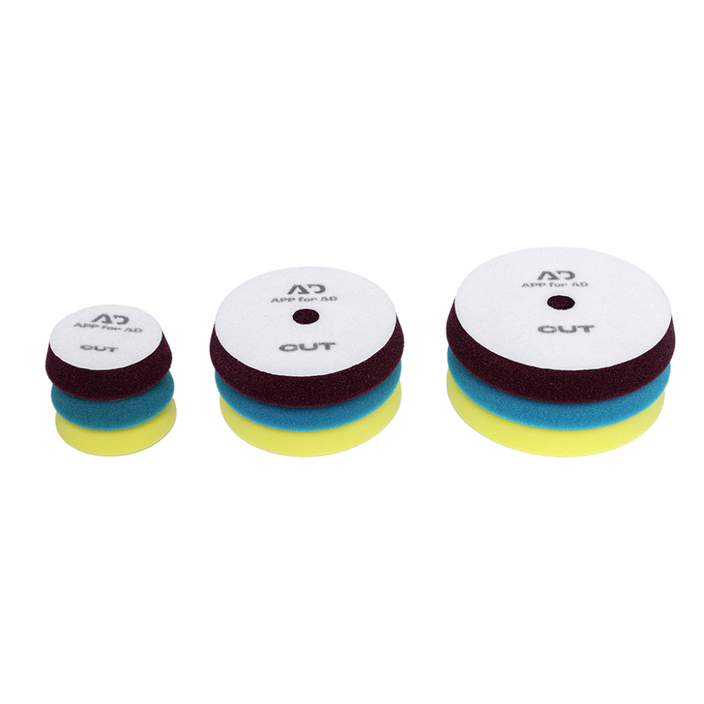 APP for AD SET - Zestaw gąbek polerskich otwartokomórkowych 2CUT/2POLISH/2FINISH d38/45 h15 op (6szt) (1)