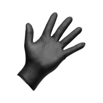 APP Quartz Q-GRIP - Jednorazowe rękawice nitrylowe Kolor czarny L op (50szt)(1)