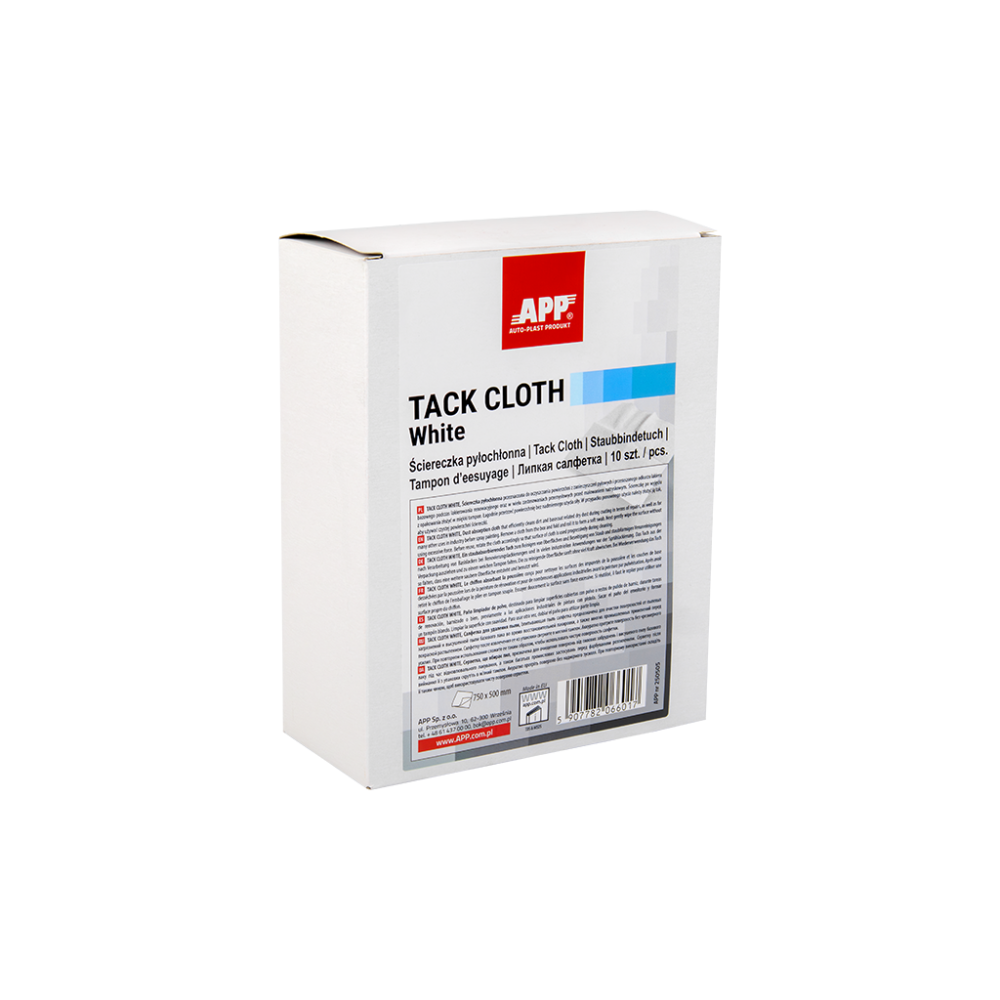 APP TACK CLOTH WHITE - Ściereczka pyłochłonna 750 x 500mm op. (10 szt.)(1)