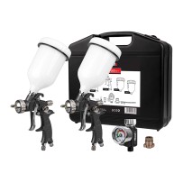 Zestaw lakierniczych pistoletów natryskowych NTools FX3 PLUS SET 1 3 mm + 1 7 mm górny zb.