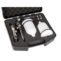 Zestaw lakierniczych pistoletów natryskowych NTools FX3 PLUS SET 1 3 mm + 1 7 mm górny zb.