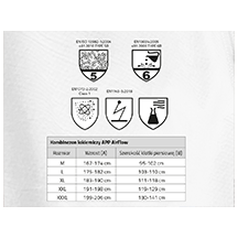 APP AirFlow - APP AirFlow - Kombinezon ochronny lakierniczy biało-niebieski M