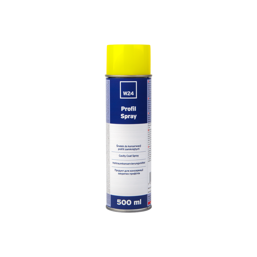 W24 Profil Spray - W24 Profil Spray Środek do konserwacji profili zamkniętych Z sondą Bursztyn 500 ml
