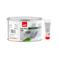 Szpachla z włóknem szklanym i utwardzaczem APP Poly Plast Fiber 0 5kg