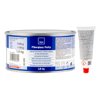 W24 Fiber Glass Putty - W24 Fiber Glass Putty - Szpachla samochodowa z włóknem szklanym z utwardzaczem 1 80kg