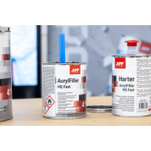Podkład akrylowy dwuskładnikowy wypełniający APP APP AcrylFiller HQ Fast 4:1 czarny 1 0L