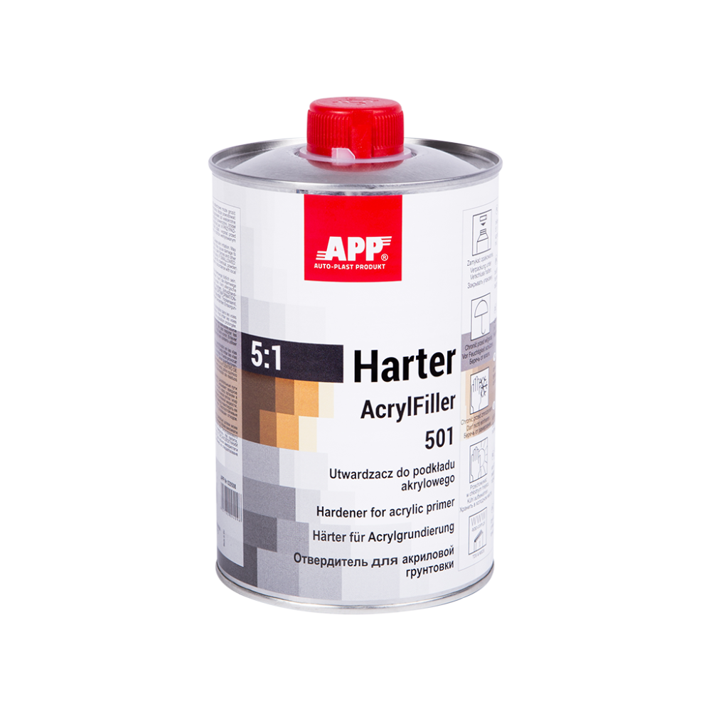 APP Harter AcrylFiller 501 5:1 - Utwardzacz do podkładu akrylowego Szybki 0 80l(1)