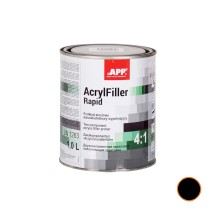 Podkład akrylowy dwuskładnikowy wypełniający APP AcrylFiller Rapid Czarny 1 0L