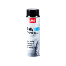 Lakier akrylowy w sprayu APP Rally 600 czarny połysk 600ml