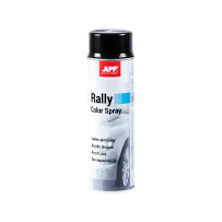 Lakier akrylowy w sprayu APP Rally 600 czarny połysk 600ml