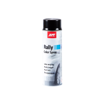 Lakier akrylowy w sprayu APP Rally 600 czarny połysk 600ml