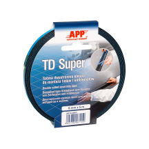 APP TD Super Taśma dwustronnie klejąca 6 mm x 5 m Kolor niebieski(1)