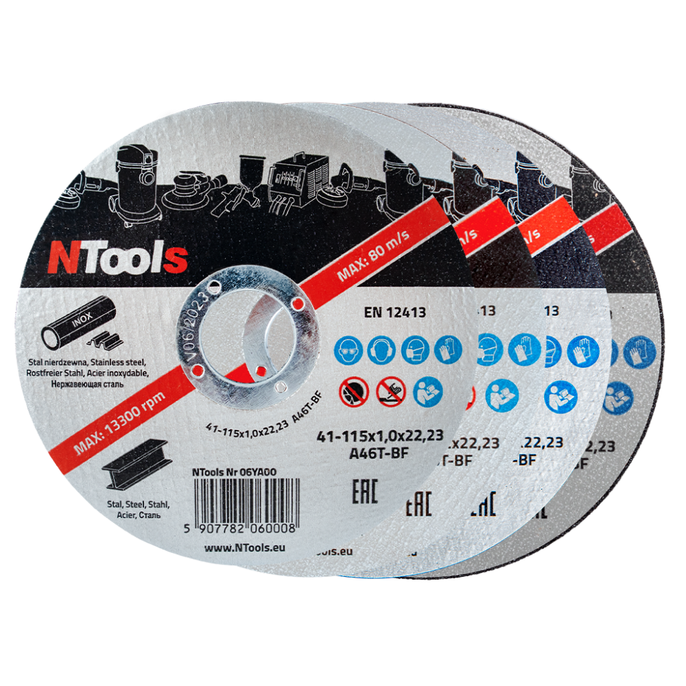 NTools SDC - Tarcza do cięcia stali 125 x 1 0 x 22 23 (1)