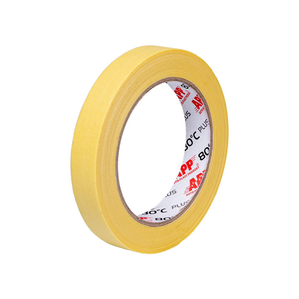 APP Plus 80 Taśma maskująca 80°C kolor żółty 18 mm(1)