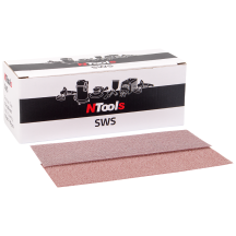 Bande abrasive en maille auto-agrippante NTools SWS - Grain agressif, 70 x 198 mm, 50 pièces